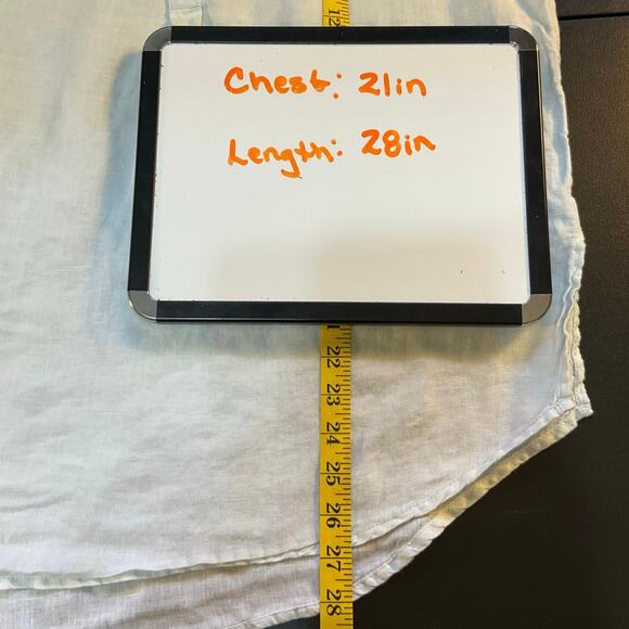 Sigrid Olsen Pale Green Linen Roll Tab Sleeve Tunic Size M - Picture 7 of 7